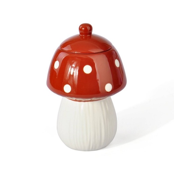 Target Other - Target 🎯 Ceramic Mushroom Canister Reddish Brown